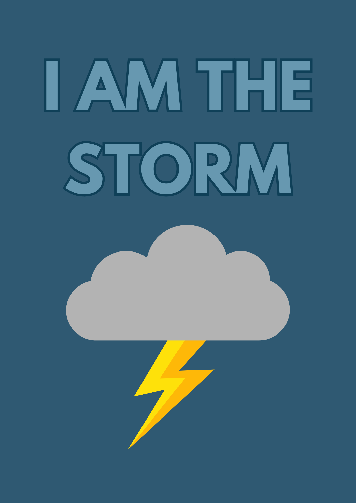 I am the Storm kids wall art print