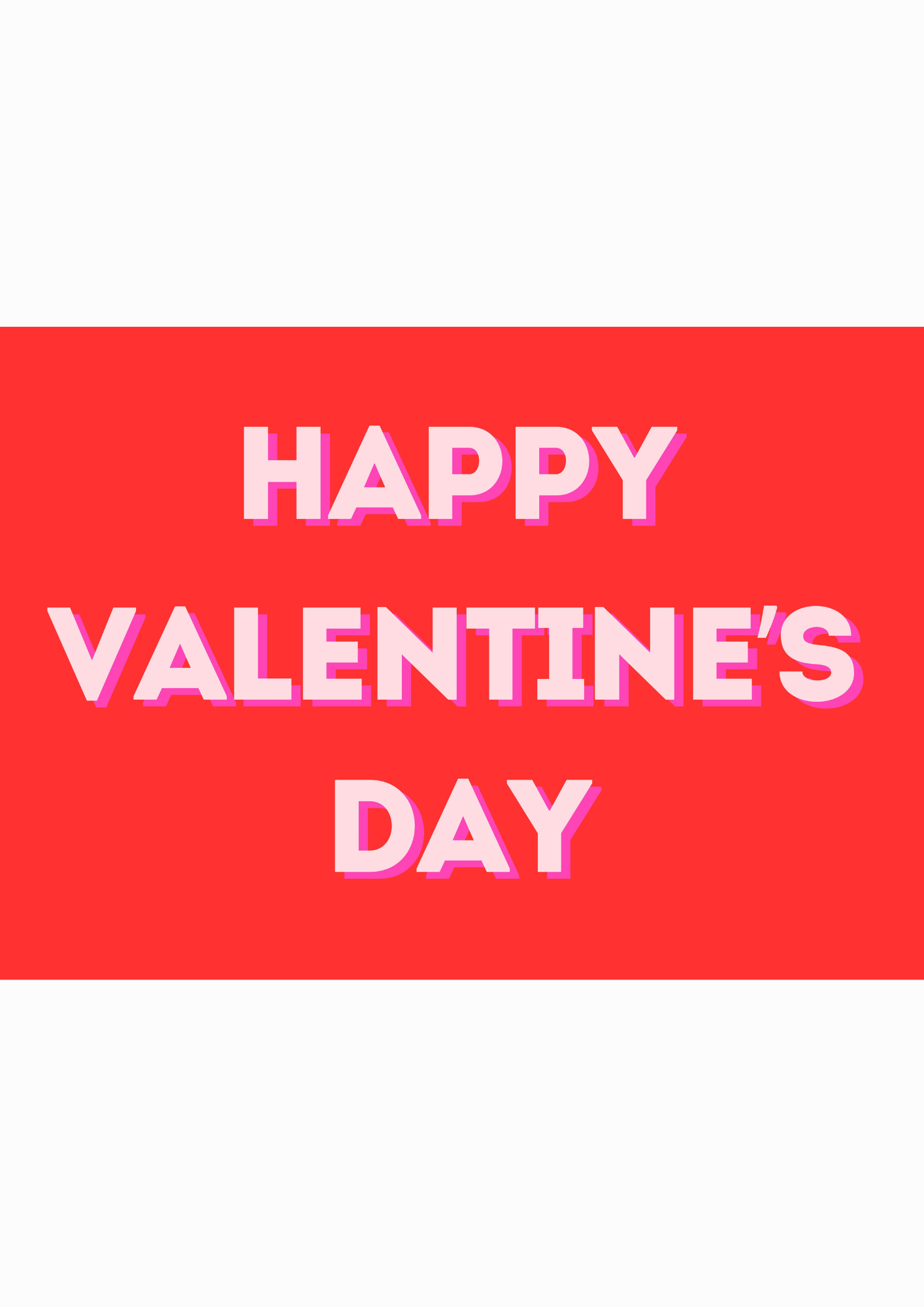 Happy Valentine's Day greeting card