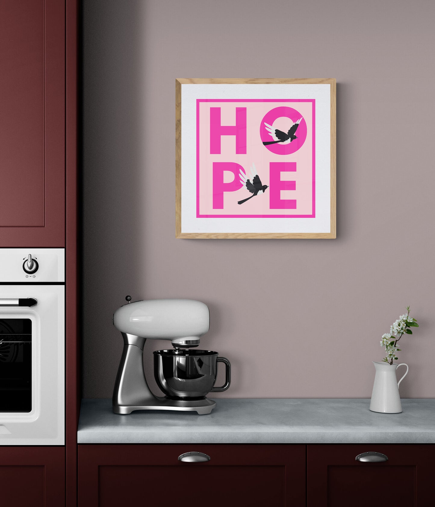 Hope squared wall art print