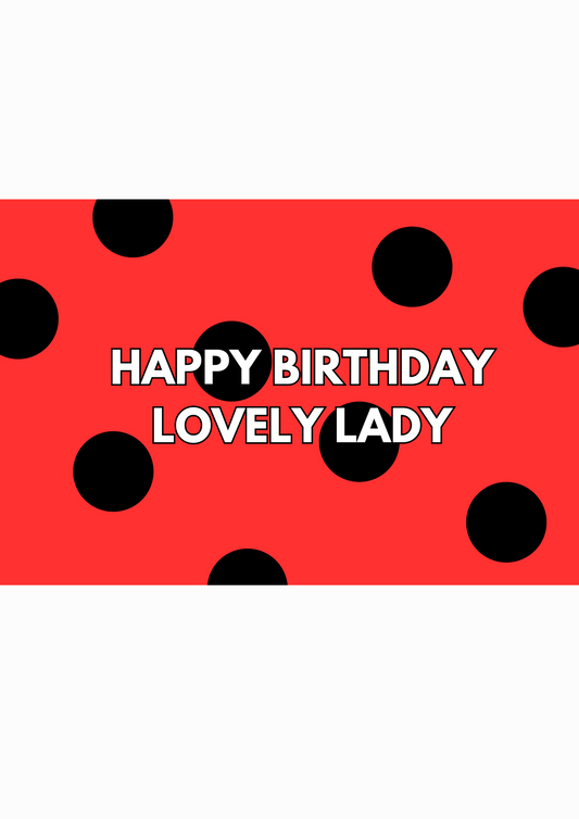 Ladybird Happy Birthday card