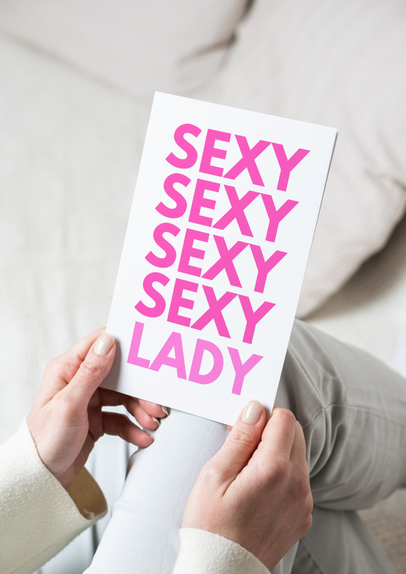 Sexy Lady Valentine's Day card